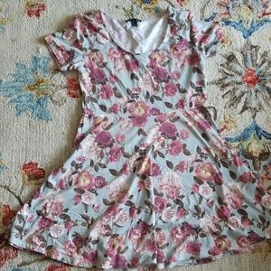 Floral forever 21 skater dress